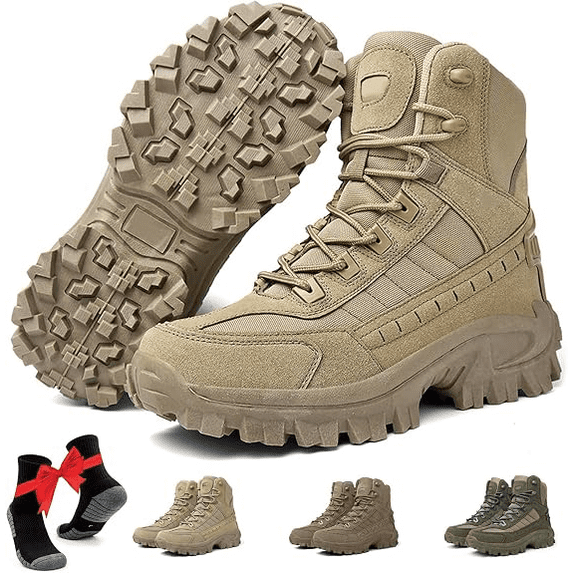 CCCHCY Mens Orthopedic Support Anti-Puncture Work Boots Waterproof Anti-Sprain Hiking Boots,for Outdoor Walking,Lightweight Comfortable
