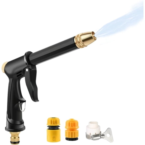 CCCHCY Multifunctional Car Wash Tool, 360° Adjustable Nozzle, High Pressure Water Hose Nozzle withTrigger Lock for Car Washing Patio Irrigation