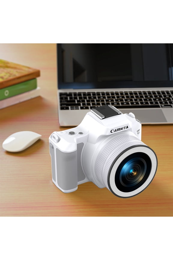 CCD High Definition Mini DSLR Digital Camera With Dual Front And Rear Lenses, Rotating Focus, 48MP Max Resolution, Filters, Compact Travel Camera For Creators And Hobbyists On-The-Go