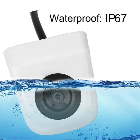 CCD Rear View Camera Car CCD Rear View Camera Backup Parking Rearview Camera Waterproof LED lights Wide Angle Support NTSC PAL 720p Resolution for Car Truck van Black