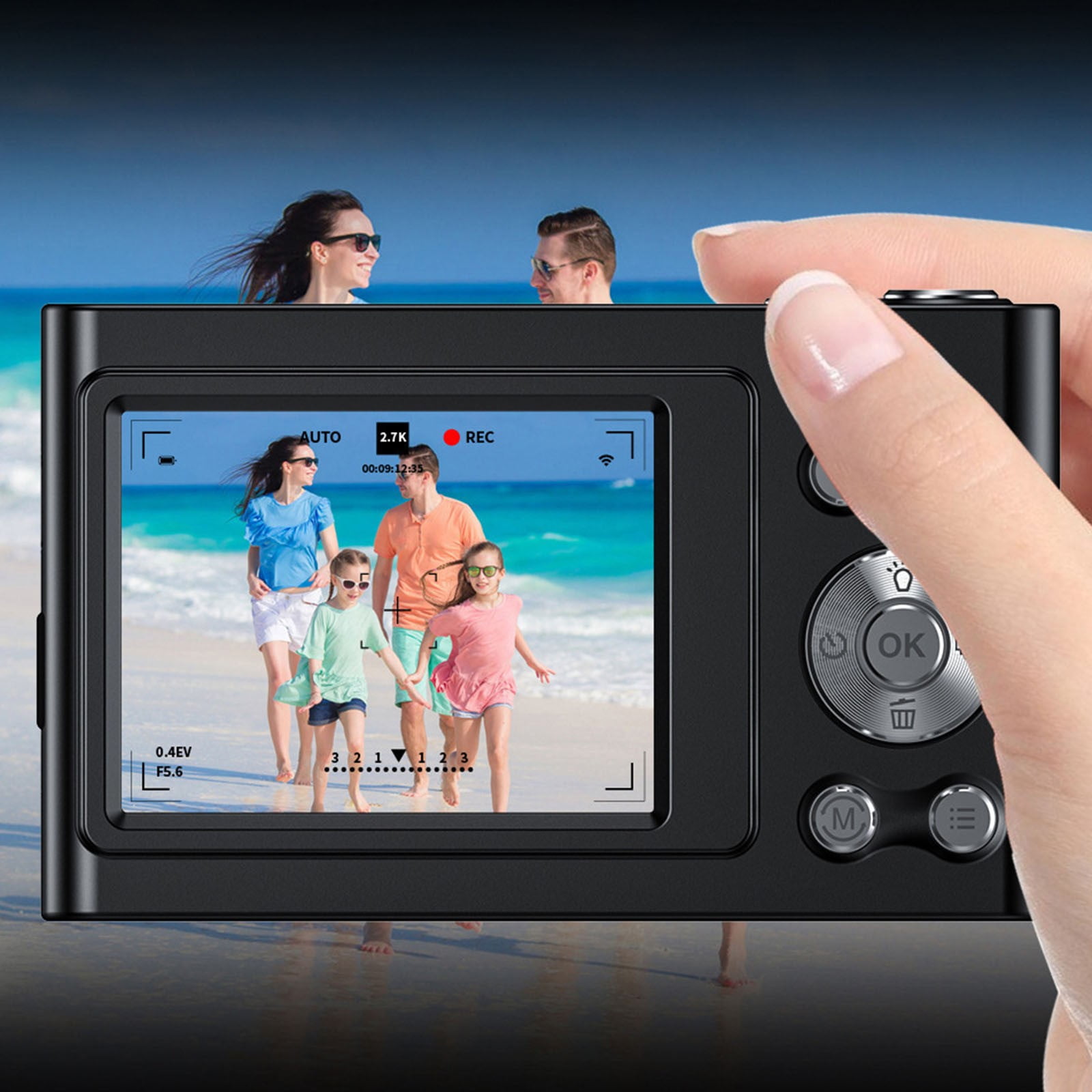 CCD Style Digital Camera Chip Student Campus Travel Portable Card 4K