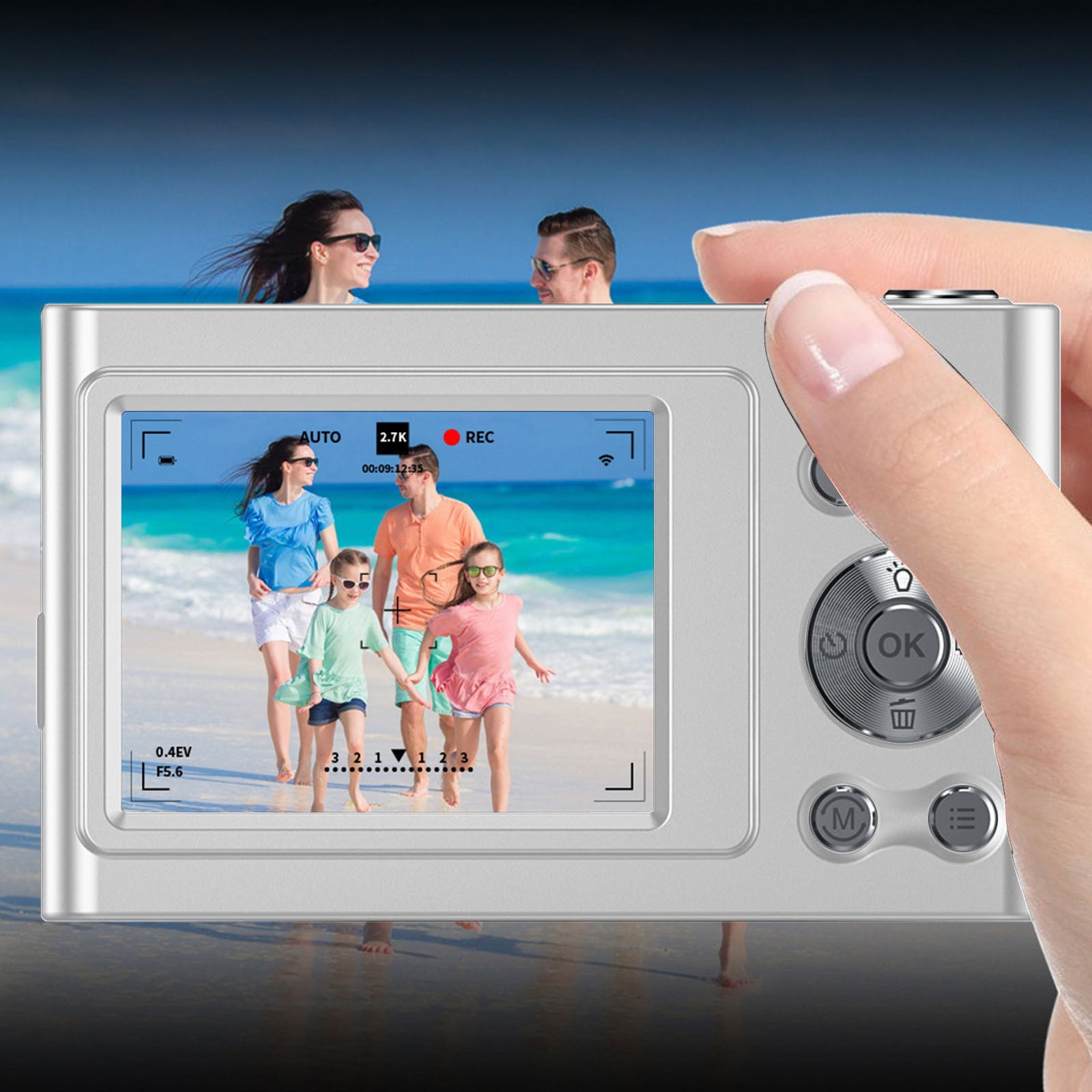 CCD Style Digital Camera Chip Student Campus Travel Portable Card 4K