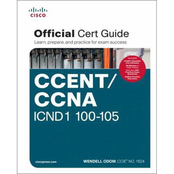 Pre-Owned CCENT/CCNA ICND1 100-105 Official Cert Guide, 9781587205804, 1587205807, Hardcover, Har/Dvdr edition