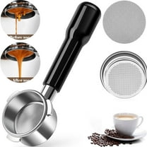 CCF 54mm Bottomless Portafilter Fits Barista Express and 54mm Espresso Machines, with Puck Screen, Filter Basket