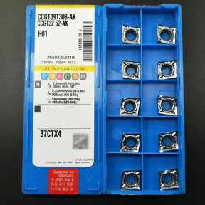 CCGT09T308-AK H01 CNC Inserts 10Pcs, CCGT 32.52 Carbide Lathe Cutting Tool For Aluminum, CCMT09T3 for CNC Machining, Semi-Finishing And Finishing