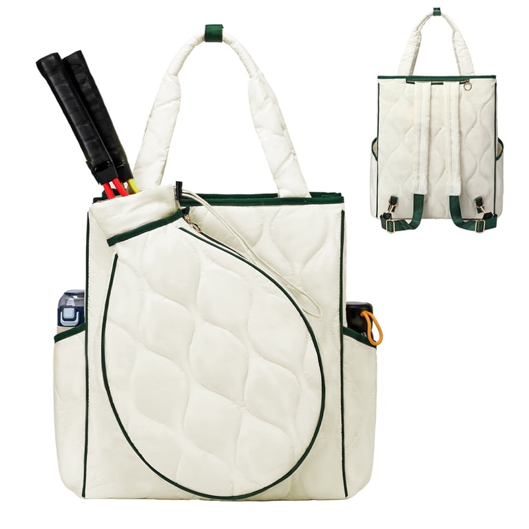 Quilted Tennis Racket Backpack for Women, Pickleball Bag, Lightweight Lightweight Quilted Tennis Bag for Women – Crossbody  main image 3