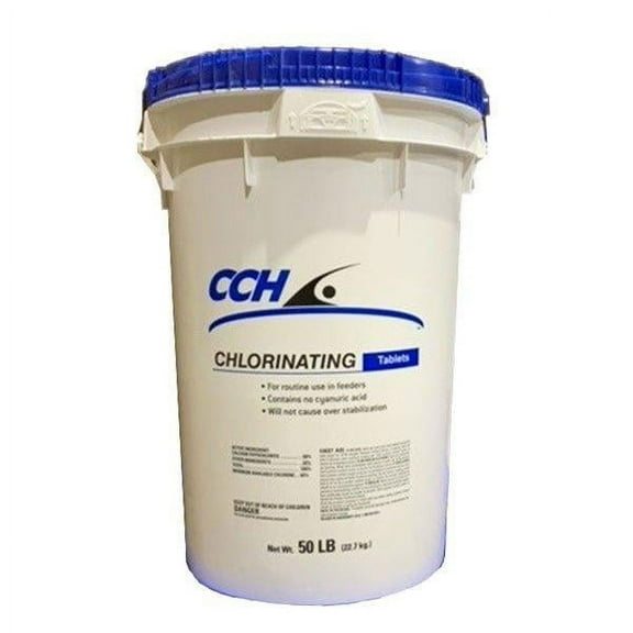 CCH 2-5/8" Calcium Hypochlorite Tablets - 50 lb. Pail