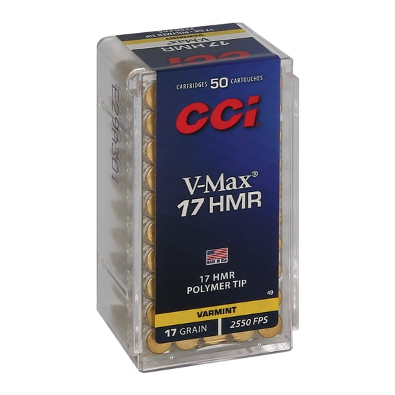 CCI V-Max, 17 HMR, 17 gr, V-Max, 2550 fps, 50 Count