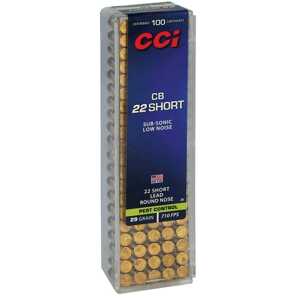 CCI CB, 22 LR, 29 gr, Lead Round Nose, 710 fps, 100 Count