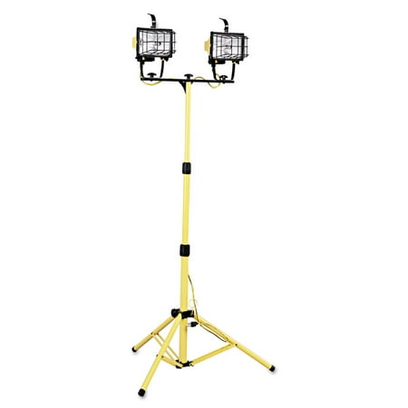 CCI L14SLEDSW Luma-Site Dual Jointed Halogen Work Light with Tripod (Yellow)