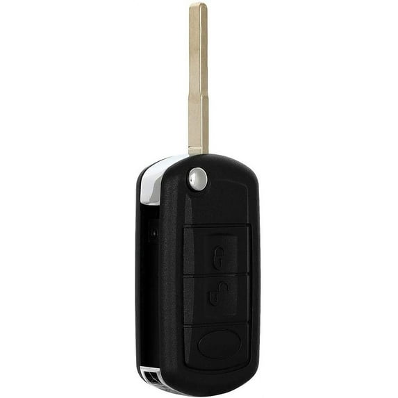 CCIYU 1 X Flip Key Fob Uncut Blade (SHELL CASE) 3 Buttons Replacement for 2005-2011 for Land Range Rover Range Rover Sport /LR3/Range Rover with FCC: NT8-15K6014CFF -TXA YWX000071NT8-15K6014CFF​TXA