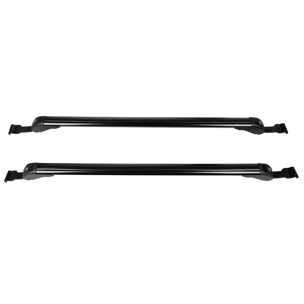 CCIYU 110cm/43.3” Roof Rack w/Anti-Theft Lock Black Adjustable Window ...