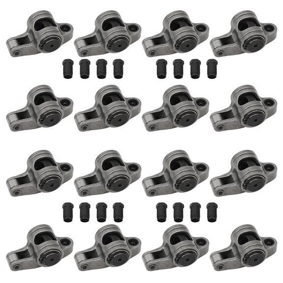 CCIYU 16pcs Engine Roller Rocker Arm 1.5 Ratio 7/16" Compatible with 327 350 400 Small Block for Chevy Engine Rocker Arm BAPN02002
