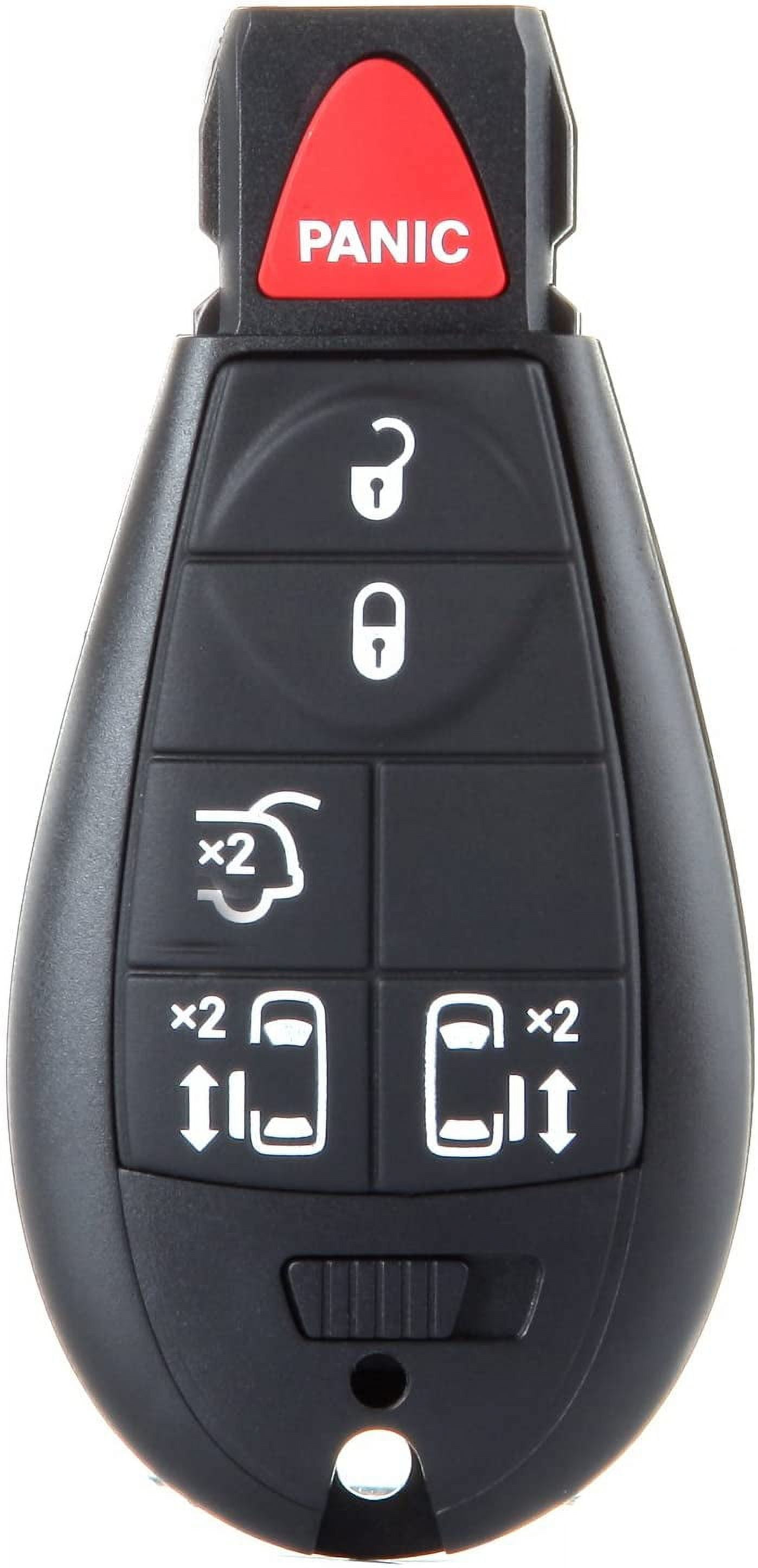 CCIYU 1X Keyless Entry Remote Fob Replacement for Dodge for Grand for Caravan for Chrysler Town Country Uncut 08 09 10 11 12 13 14 6 Buttons(M3N5WY783X IYZ-C01C)