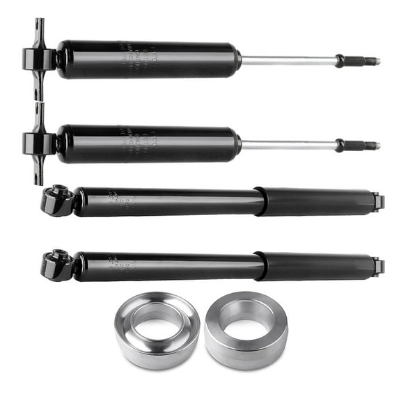 CCIYU 2" Leveling Lift KIT+ Front Rear Shock Absorbers Strut Kits replacement for 2006 2007 for Dodge Ram 1500,2003 2004 2005 2006 2007 2008 2009 2010