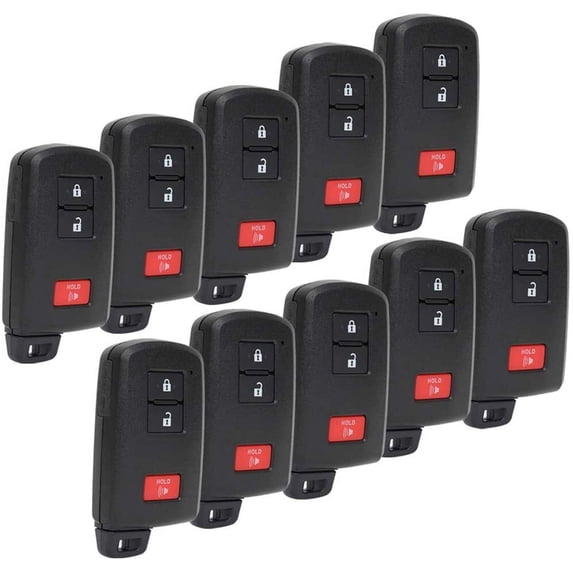 CCIYU 2 X Flip Key Fob Uncut Blade 4 bottoms Replacement for 14 15 16 17 18 19 for Toyota Highlander (SUV) HYQ14FBA 89904-0E090 89904-0E091 89904-0E092 Fits select: 2014-2016 TOYOTA HIGHLANDER XLE