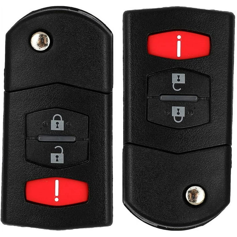  Replacement Key Fob Case Shell Fit for Mazda 3 CX-3 CX