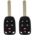 thumbnail image 1 of CCIYU 2 X Flip Key Fob Uncut Blade (SHELL CASE) 6 Buttons Replacement for 2011 2012 2013 2014 for Honda for Odyssey with FCC: N5F-A04TAA, 1 of 5