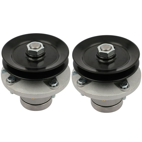 CCIYU 2 pack Mower Spindle Spindle Assembly fit for John Deere 38 DECK AM108925 W/ PULLEY & GREASE ZERK AM108925; for Stens: 285-231 Mowers