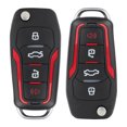 thumbnail image 1 of CCIYU 2 pcs Uncut 4 Buttons Keyless Entry Remote Fob Replacement for 2005-2013 for Ford for Mustang Series with OE ADP12548901S CWTWB1U331, 1 of 6