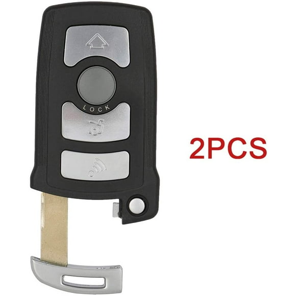CCIYU 2 pcs eps7866 - For LX 8766 S 6918024 Flip Key Fob Uncut Blade 4 Buttons Replacement 2006-2011 for BMW 750Li OE eps7866 - For LX 8766 S 6918024 - 4 Buttons
