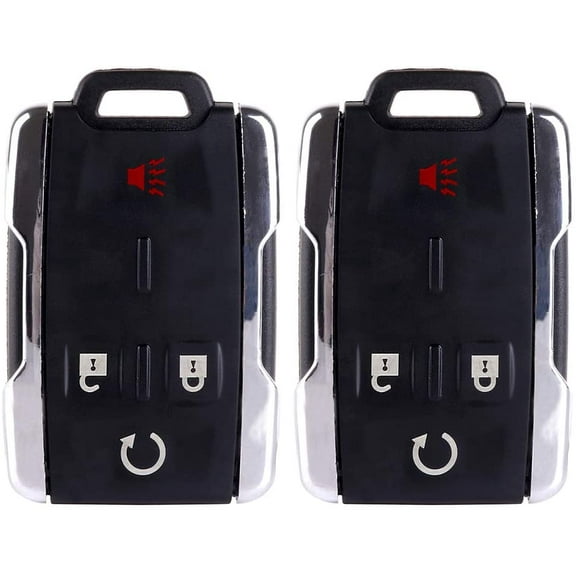 CCIYU 2PCS 4 Buttons Keyless Entry Remote Fob Replacement for Chevy/ for GMC Series (M3N40821302) Fits select: 2015-2017 CHEVROLET SILVERADO K1500 LT, 2014 CHEVROLET SILVERADO K1500