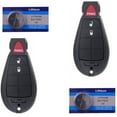 thumbnail image 1 of CCIYU 2PCS Uncut 3 Buttons Keyless Entry Remote Fob + 2PCS Lithium Battery Replacement fit fofor Volkswagen for Routan/ for Chrysler 300 Town Country/ for Dodge for Journey for Challenger M3N5WY783X, 1 of 5