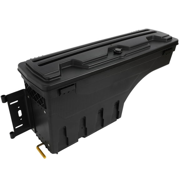 CCIYU 2Pcs Lockable Truck Bed Storage Tool Boxes Compatible for Chevrolet Colorado 2004-2012, for GMC Canyon 2004-2012 Black Tool Box Drawer Set, Rear Wheel Well Toolbox (Driver Side & Passenger Side)