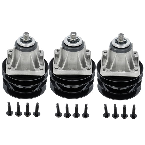 CCIYU 3 pack Mower Spindle Spindle Assembly with w/PULLEY BOLT fit for MTD for Cub Cadet 618-0241 918-0241 285-860 Mowers