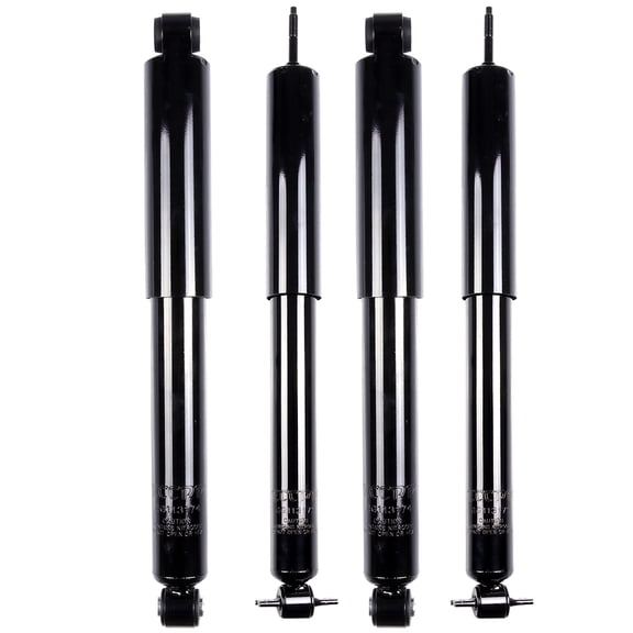 CCIYU 4 PCS Front Rear Shock Absorbers(shocks ONLY,NO rubber buffer,strut mount and coil spring) for Jeep for Wrangler 1987-1995 344088 37120 344092 37121