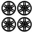 thumbnail image 1 of CCIYU 4-Pack Full Hub Cap PP Black Gloss 14" Rim HubCap Wheel Skin Cover Caps Hubcap Set Covers Universal Replacement Snap-On, 1 of 5