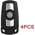 thumbnail image 1 of CCIYU 4 X Flip Key Fob Uncut Blade (SHELL CASE) 3 Buttons Replacement for Smart Key Shell Blade Fob E90 E91 E92 E60 Remote Case for BMW 1 3 5 6 X Series Fits select: 2007-2012 BMW 328, 1 of 6