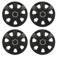 thumbnail image 1 of CCIYU 4 X Full Hub Cap PP Black 14" Rim HubCap Wheel Skin Cover Caps Set Covers Replacement Snap-On, 1 of 5