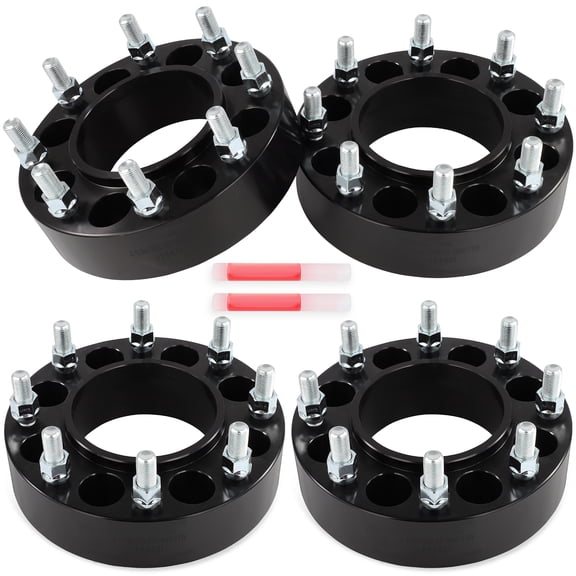 CCIYU 4PCS 2" Wheel Spacers 8x6.5 to 8x180 14x1.5 Studs Compatible with 02-06 for Chevy for Avalanche 2500/88-00 for Chevy for C2500/88-00 for Chevy for C3500