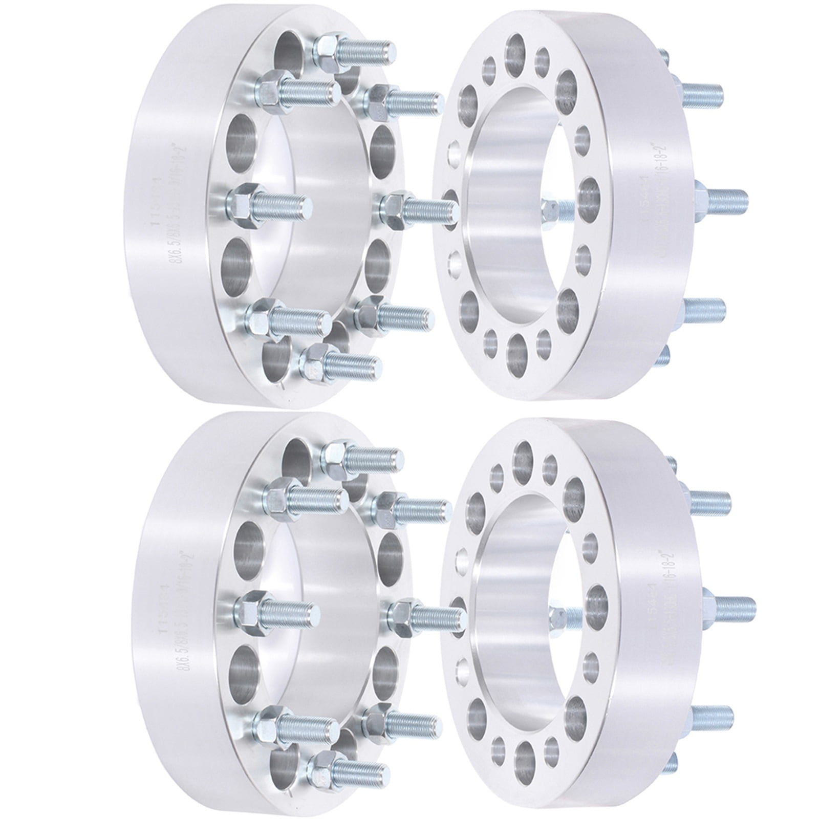 CCIYU 4X 8 Lug 50mm 2 inch Wheel Spacers Adapters 8x6.5 to 8x6.5 9/16
