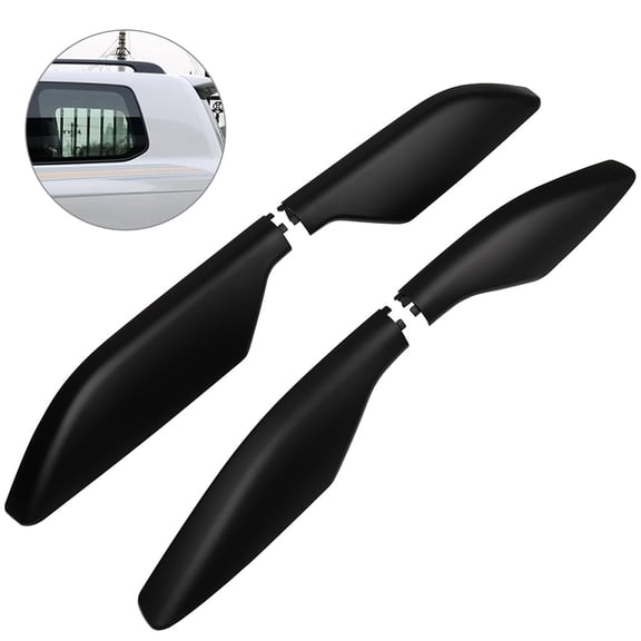 CCIYU 4X Black Roof Rack Side Rails End Covers Shell Cap Replacement Fit for Toyota Land Cruiser 2003-2009