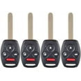 thumbnail image 1 of CCIYU 4X Replacement Keyless Entry Remote Car Key Fob Clicker Transmitter Alarm 3 Buttons Replacement for 08 09 10 11 12 13 14 15 for Honda for Accord/for Pilot KR55WK49308, 1 of 5