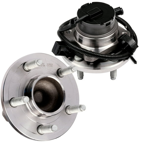 CCIYU 513196 Wheel Hub and Bearing Assembly For 2003-2004 For Ford Crown Victoria,2003-2004 For Lincoln Town Car,2003-2004 For Mercury Grand Marquis Front Wheel Hubs with ABS 5 Lugs (2)