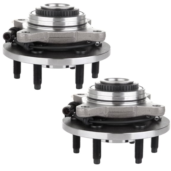 CCIYU 515046 Wheel Hub and Bearing Assembly Replacement for fit 2004-2005 F ord F-150,2004 F ord F-150 Heritage Front Wheel Hubs with ABS 6 Lugs (2)