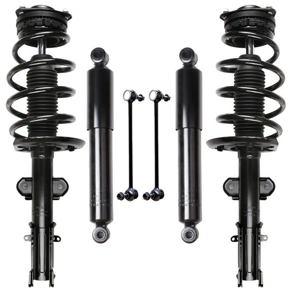 CCIYU 6 pcs Front Strut and Spring shock Assembly 171128L 17112 for 2008-2016 for Chrysler Town & Country