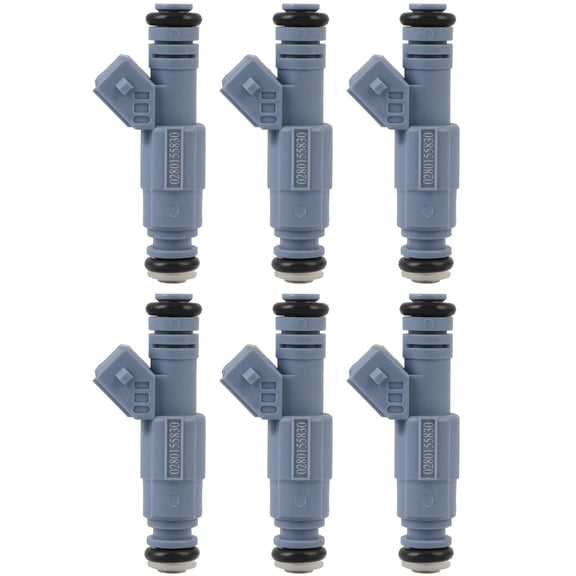 CCIYU 6Pcs Fuel Injector Suitable With 1999-2004 for Volvo C70,2001-2004 for Volvo S60,2004-2006 for Volvo S80,1999-2004 for Volvo V70 0280155830,FJ919, 852-12166, 9186060, 91860600 Automotive Engine
