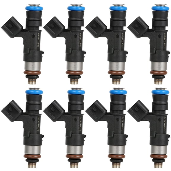 CCIYU 8Pcs Fuel Injector Suitable With 2006-2007 for Cadillac CTS,2005-2007 for Chevrolet Corvette,2005-2006 for Pontiac GTO 2172436, FJ648, 0280158050 Automotive Engine OEM Part 4 Holes