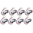 thumbnail image 1 of CCIYU 8pcs LED White Side Marker Light Trailer 2.5" Marker Lights Oval Clear Lens Clearance Indicator Lights, 1 of 5