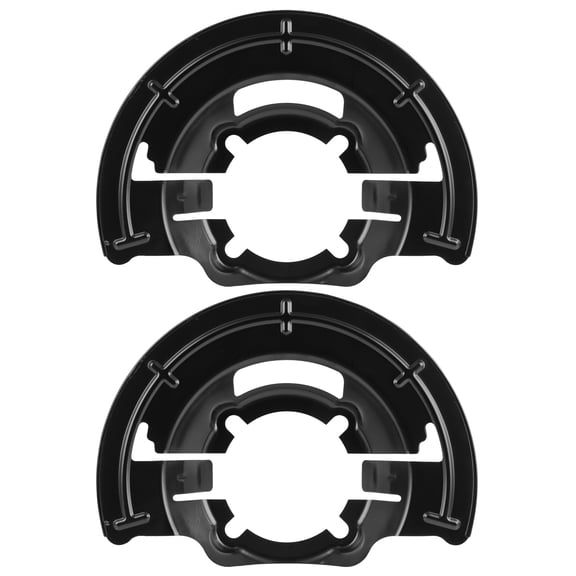 CCIYU 924-483 Brake Dust Shields Front left & Right Fit For Ford For Excursion 2000-2005,For F-250 1999,For F-250 F-350 F-450 F-550 Super Duty 1999-2004, Black Brake Backing Plates 2PCS