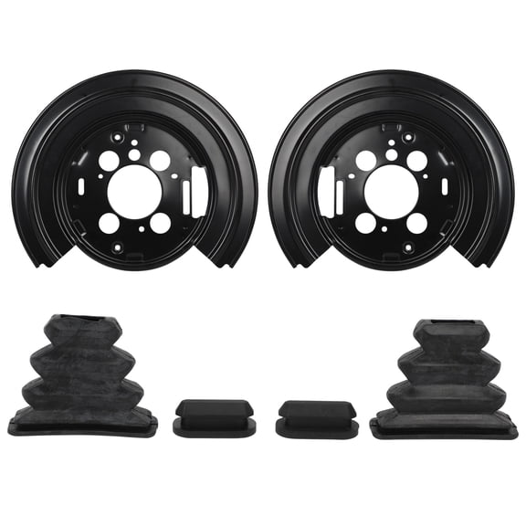 CCIYU 924-685 Brake Dust Shield 2PCS Rear Fit For Chrysler For Aspen 2007-2009,For Dodge For Durango 2007-2009,For Dodge For Ram 1500 2006-2010,For Ram For 1500 2011-2012