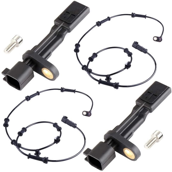 CCIYU ABS Speed Sensor,4PCS Left&Right&Front&Rear ALS1932 ALS1918 ABS Sensor Fit for 2008-2012 for Jeep Liberty 2007-2011 for Dodge Nitro