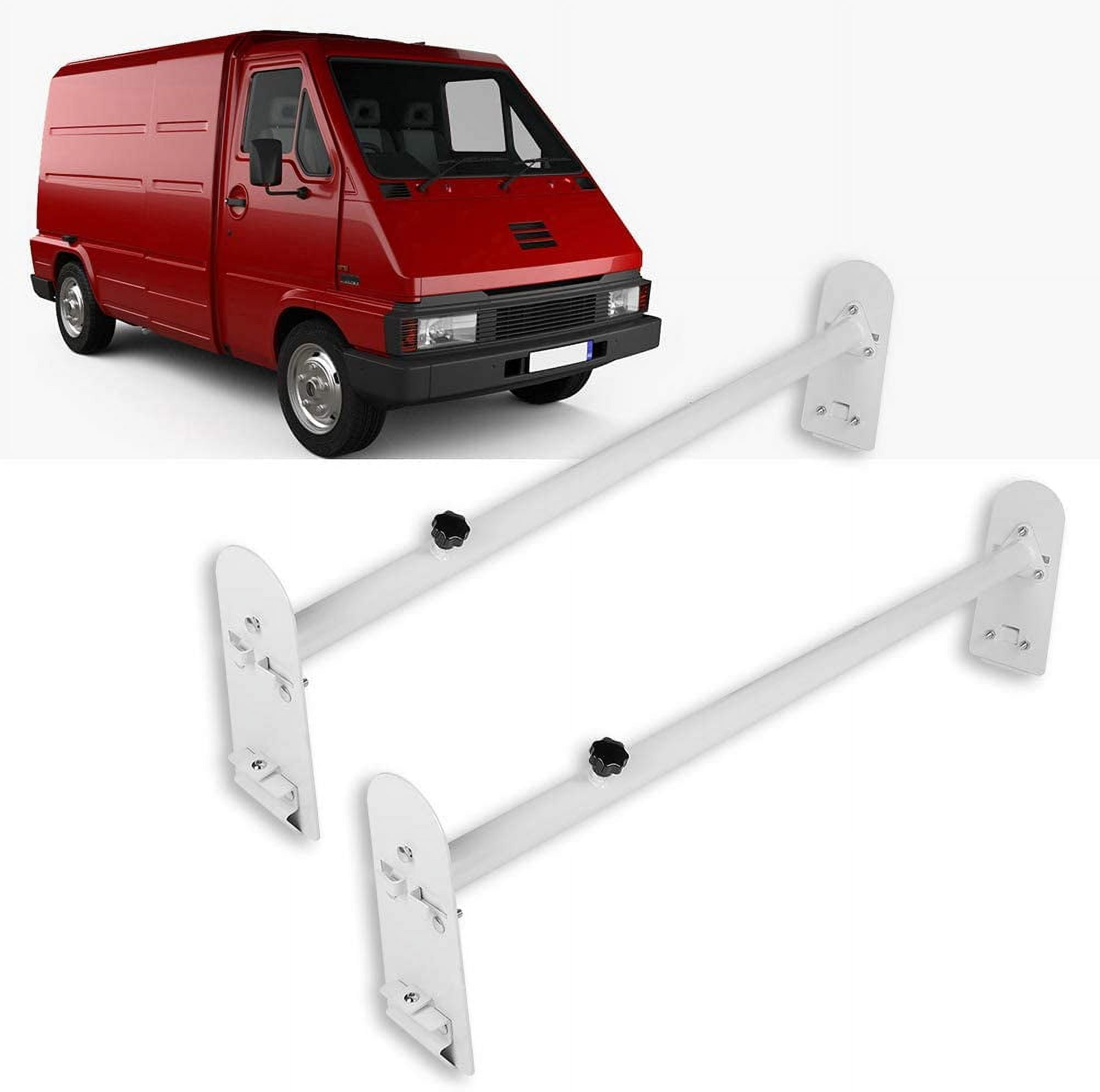 CCIYU Adjustable Roof Ladder Racks 78.8" Van Ladder Rack for Chevy