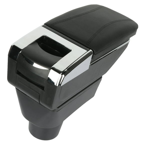 CCIYU Armrest Center Console Box + Base Black Armrest Covers Replacement fit for 2015-2019 For Mitsubishi Attrage