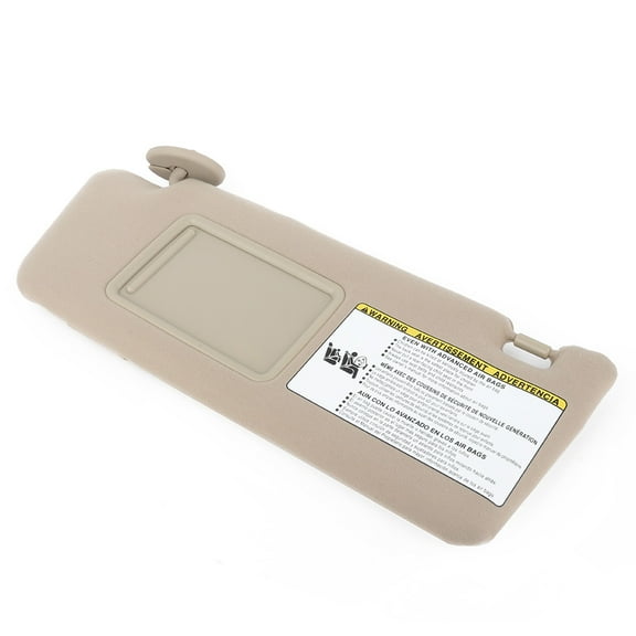 CCIYU Beige Windshield Sun Visor Mirror Left Driver Side 74320-04180-E1 Replacement fit for 2005-2014 for Toyota Tacoma Sun Visor Assembly