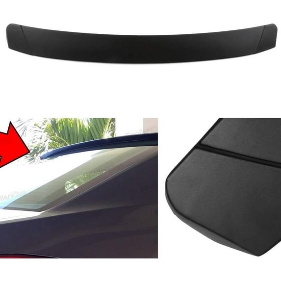 CCIYU Black ABS Rear Spoiler Wing Accessories for 2014 2015 2016 2017 2018 2019 for TOYOTA Corolla Stylish Trunk Spoiler Wing